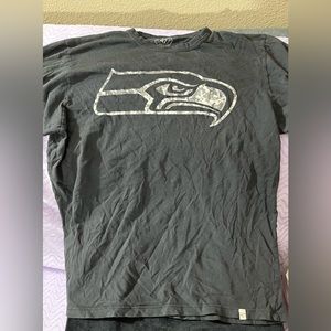 Seattle Seahawks Shirt Adult Small ‘47 Brand Camo Logo Short Sleeve NFL